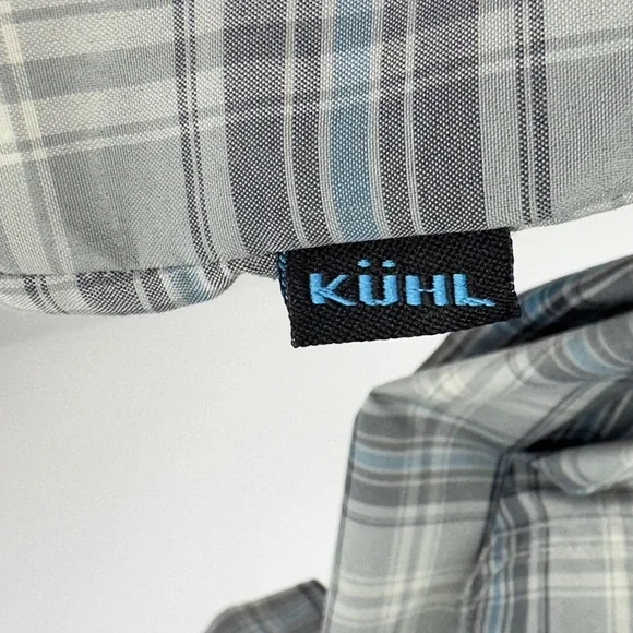 Kuhl Response Shirt Men Size Large Short Sleeve Button Down Plaid Outdoor Casual - Picture 5 of 15